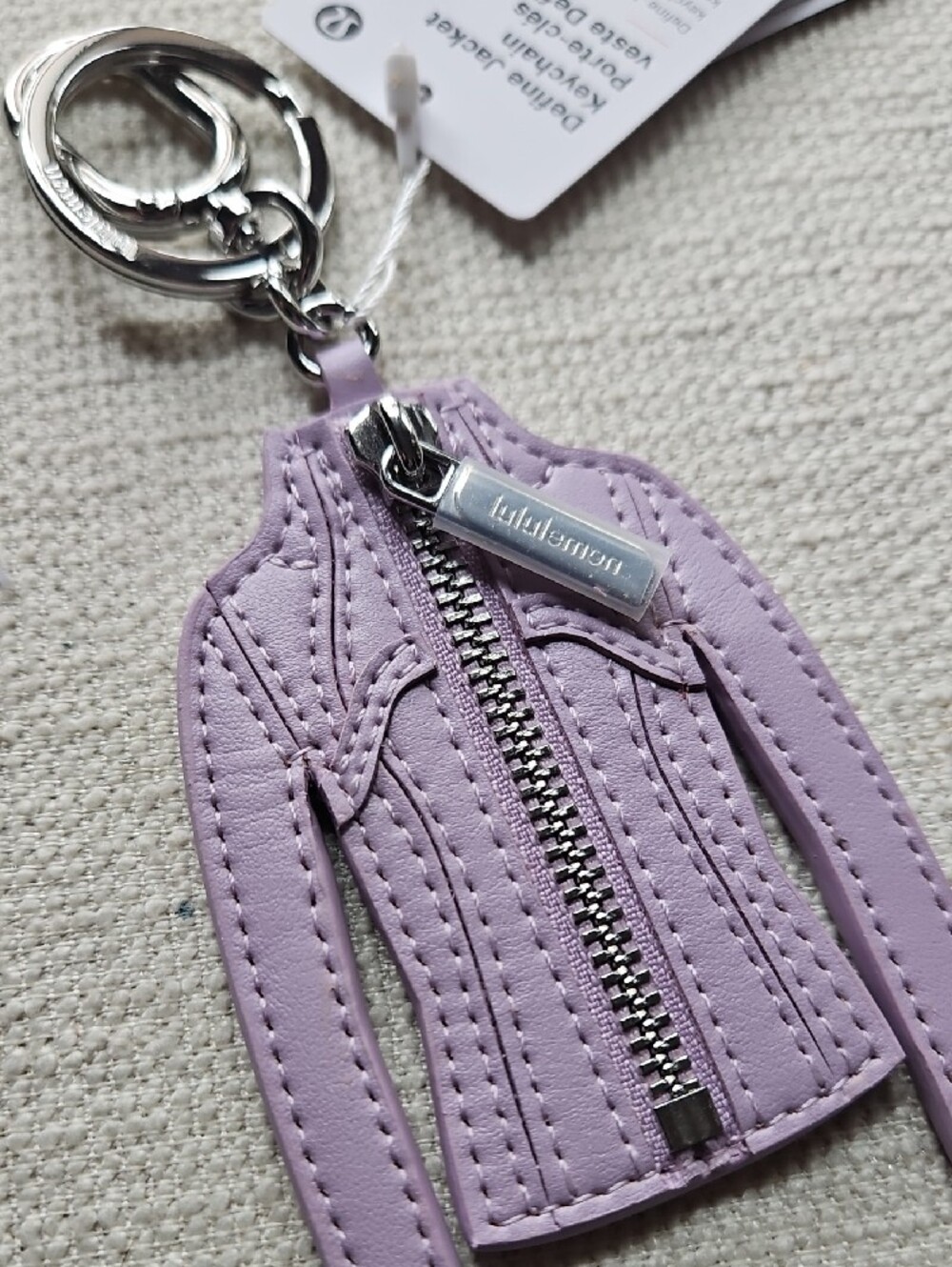 lululemon athletica Lavender Define Jacket Keychain Charm - Picture 8 of 13